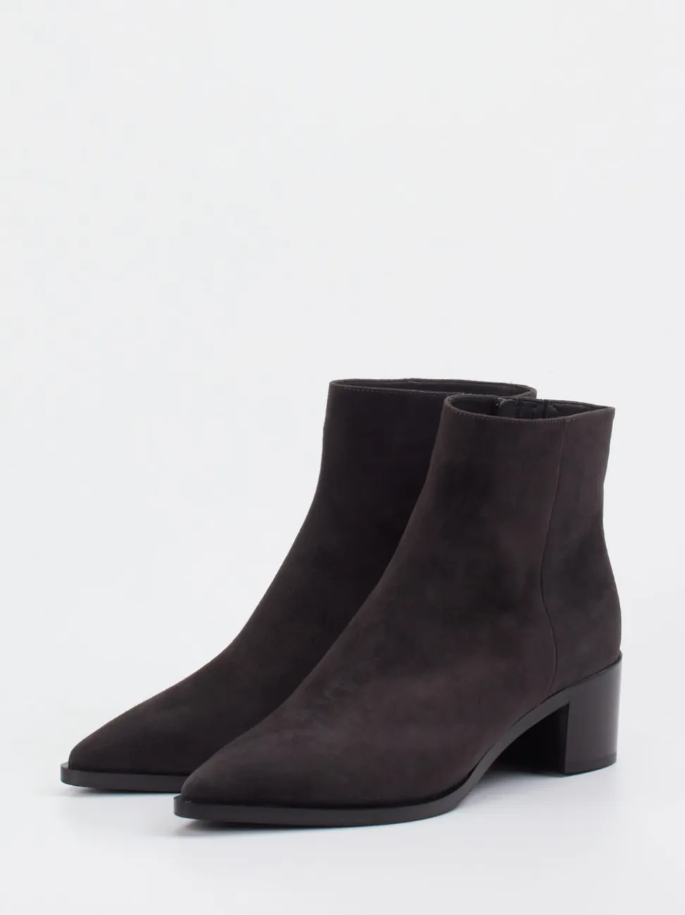 Truman's – Ankle Boots aus Veloursleder anthrazit