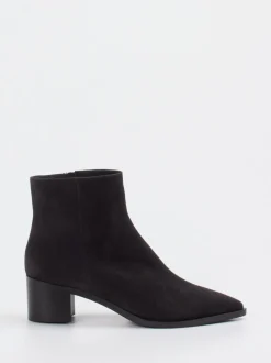Truman's – Ankle Boots aus Veloursleder anthrazit