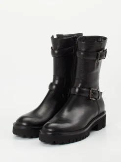 Truman's – Biker-Stiefelette aus Kalbleder schwarz