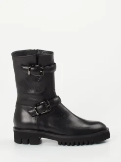 Truman's – Biker-Stiefelette aus Kalbleder schwarz