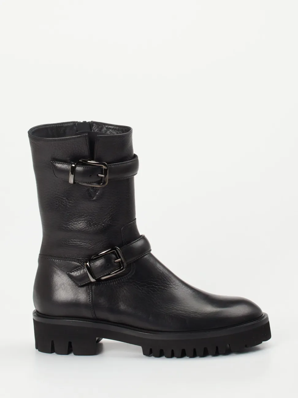 Truman's – Biker-Stiefelette aus Kalbleder schwarz