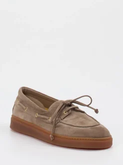 Truman's – Bootsschuh aus Veloursleder in Taupe