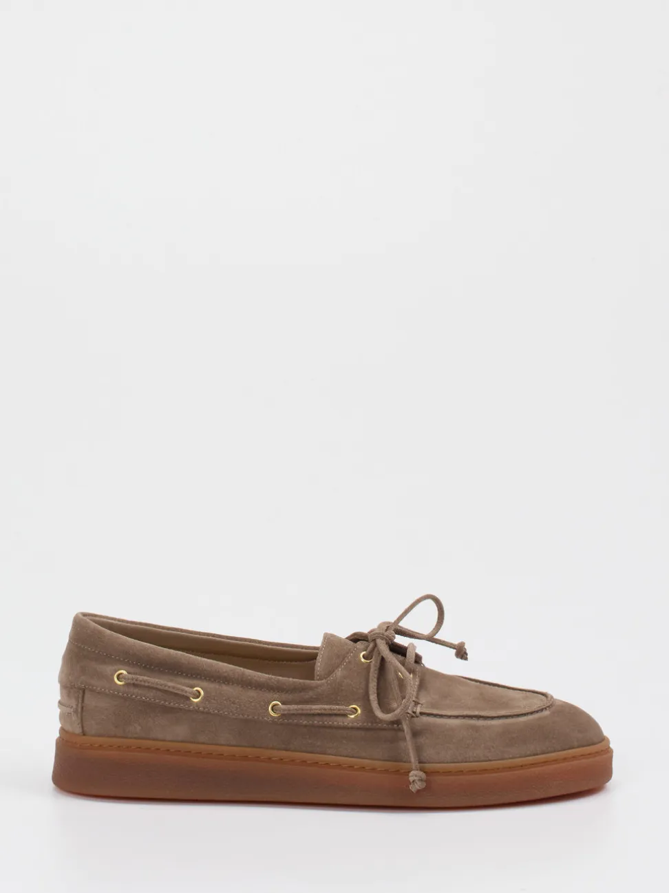 Truman's – Bootsschuh aus Veloursleder in Taupe