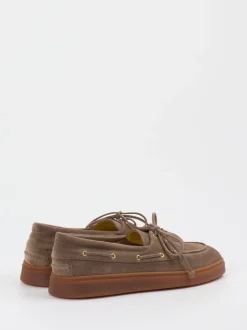 Truman's – Bootsschuh aus Veloursleder in Taupe