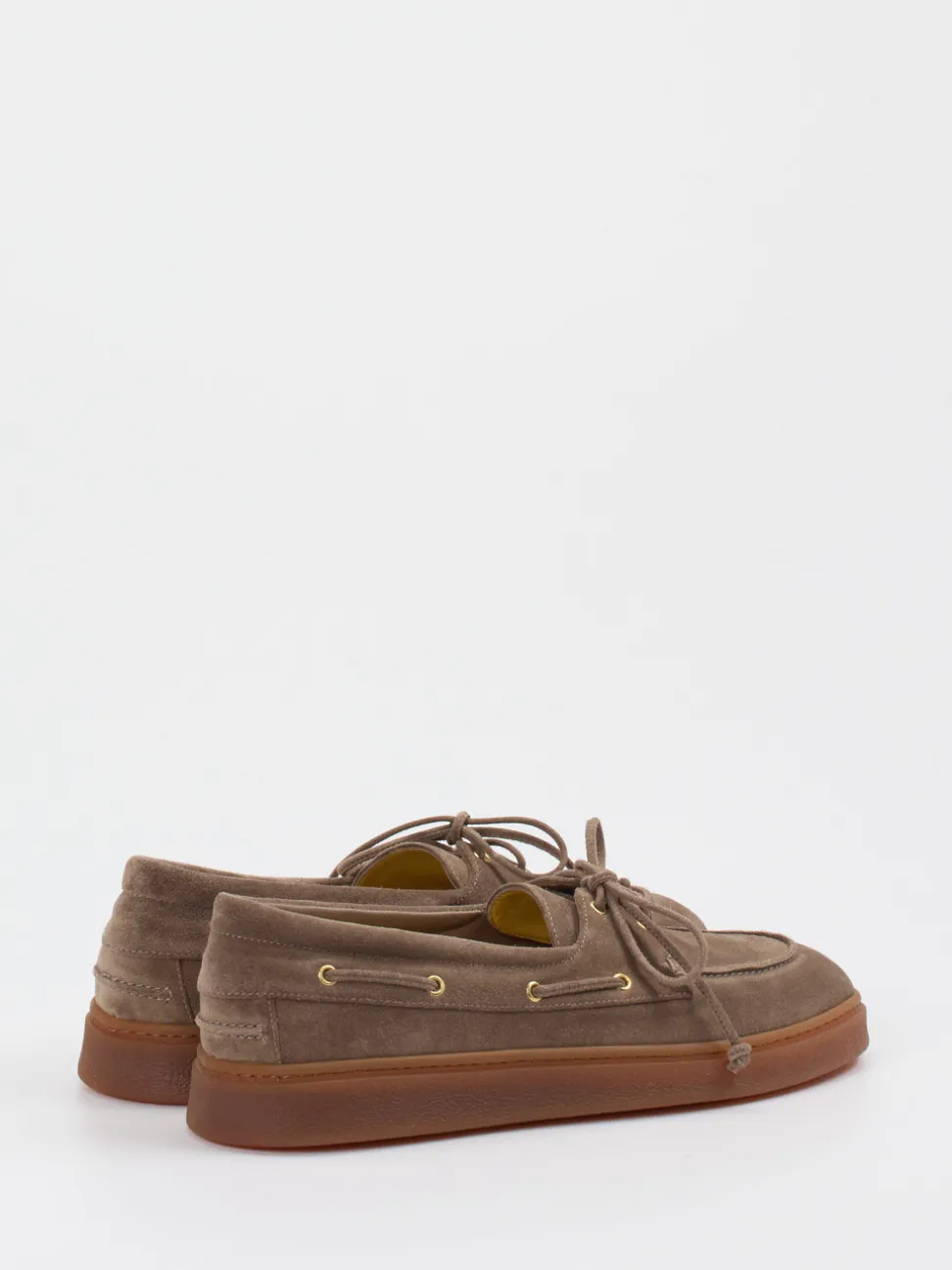 Truman's – Bootsschuh aus Veloursleder in Taupe