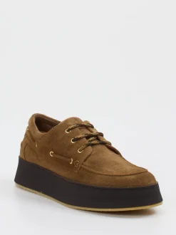 Truman's – Bootsschuh aus Veloursleder cognacfarben