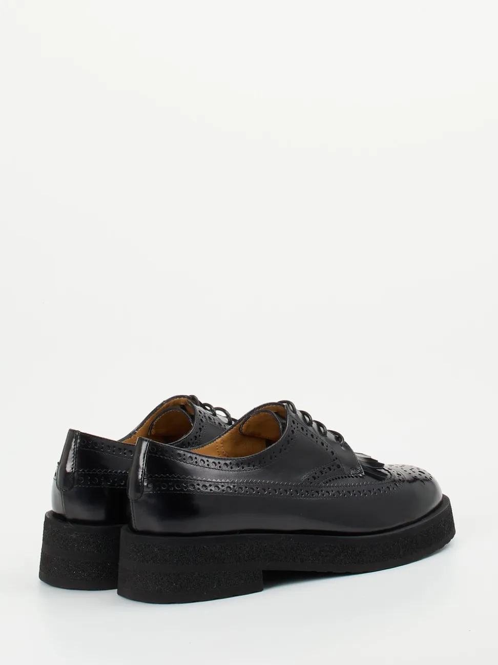 Truman's – Brogues aus Kalbleder in Schwarz