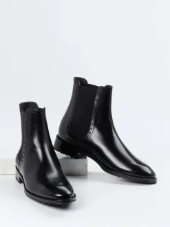 Truman's – Chelsea Boots aus Kalbleder Schwarz