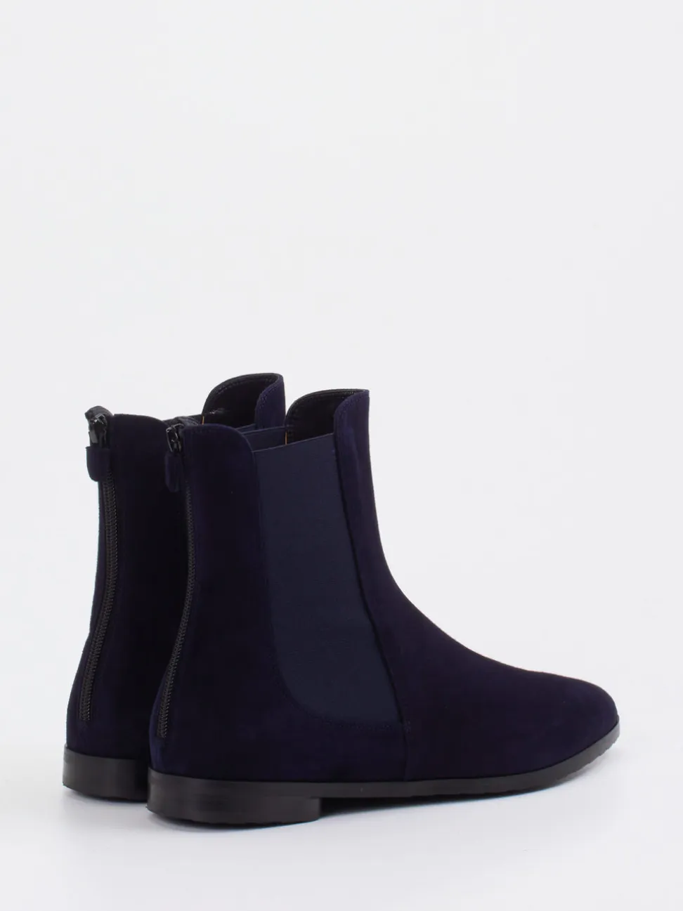 Truman's – Chelsea Boots aus Veloursleder Dunkelblau