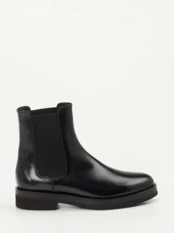 Truman's – Chelsea Boots aus Kalbleder schwarz glänzend
