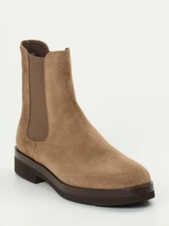 Truman's – Chelsea Boots aus Veloursleder Sandbraun