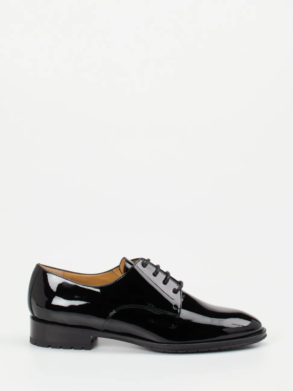 Truman's – Derby-Schnürschuh aus Lackleder schwarz