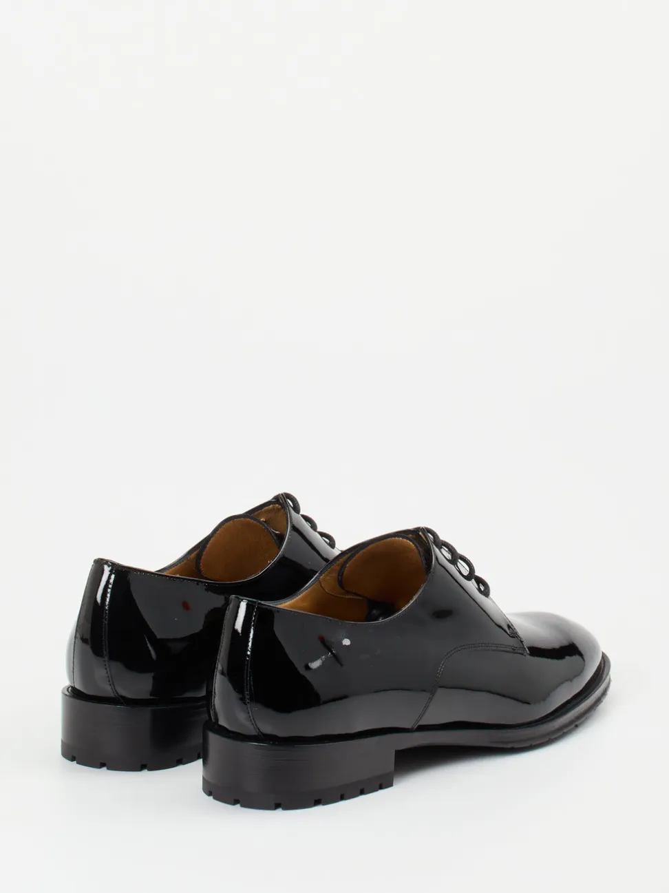 Truman's – Derby-Schnürschuh aus Lackleder schwarz