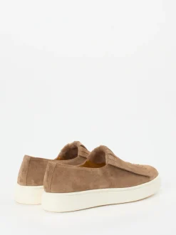 Truman's – Fransen-Loafer aus Veloursleder Sandbraun
