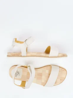 Truman's – Klettsandalen aus Elchleder Cremeweiß