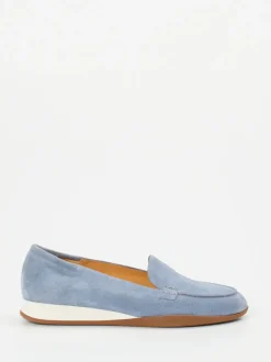 Truman's – Komfort-Loafer aus Veloursleder hellblau