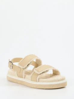 Truman's – Komfortsandale aus Elchleder Beige