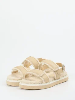 Truman's – Komfortsandale aus Elchleder Beige