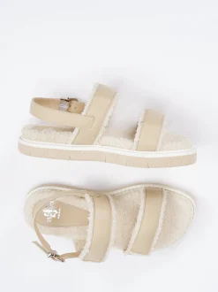 Truman's – Komfortsandale aus Elchleder Beige