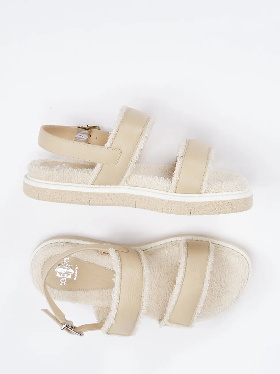Truman's – Komfortsandale aus Elchleder Beige