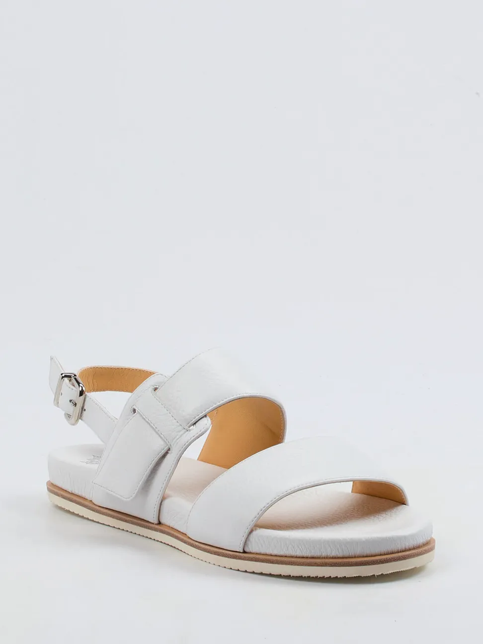 Truman's – Komfortsandale aus Hirschleder Offwhite