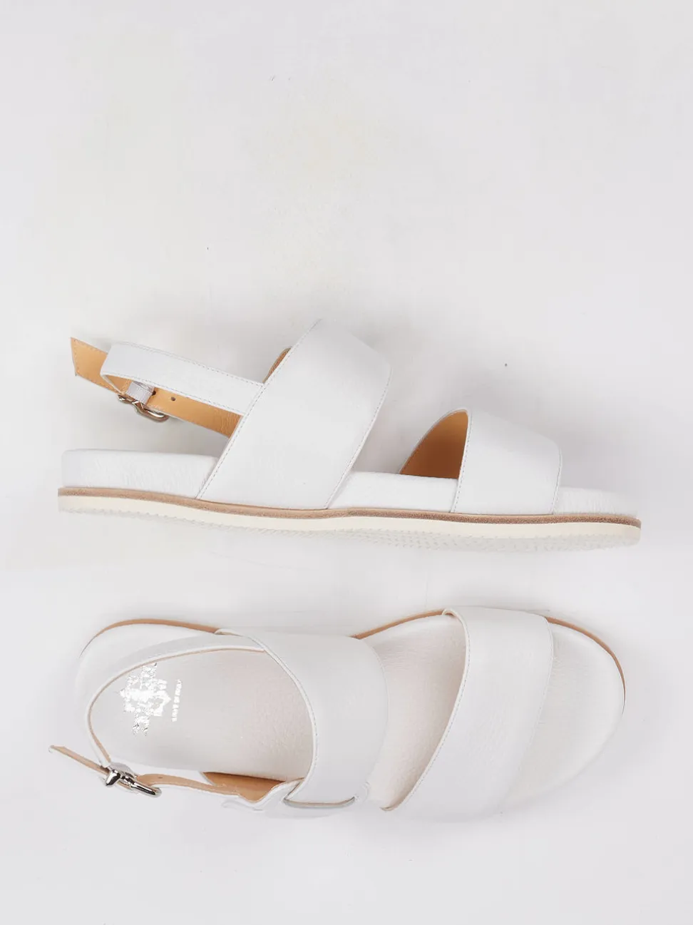 Truman's – Komfortsandale aus Hirschleder Offwhite