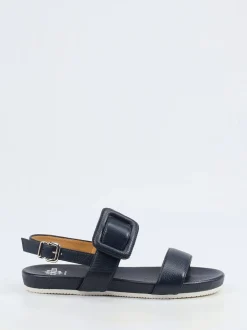Truman's – Komfortsandalen aus Elchleder Dunkelblau