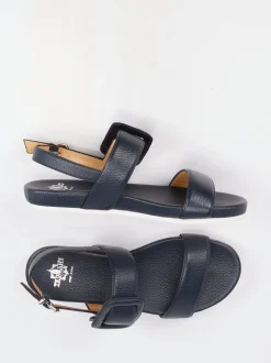 Truman's – Komfortsandalen aus Elchleder Dunkelblau