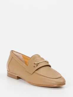 Truman's – Loafer aus genarbtem Hirschleder beige