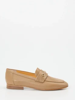 Truman's – Loafer aus genarbtem Hirschleder beige