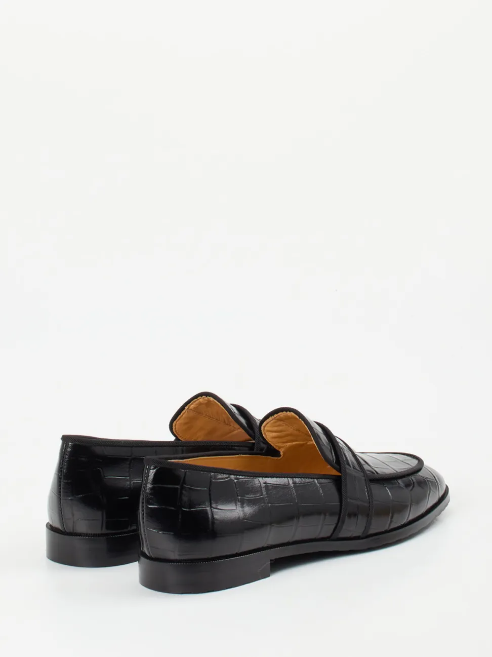 Truman's – Loafer aus geprägtem Leder Schwarz