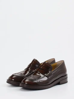 Truman's – Loafer aus Hochglanzleder Dunkelbraun