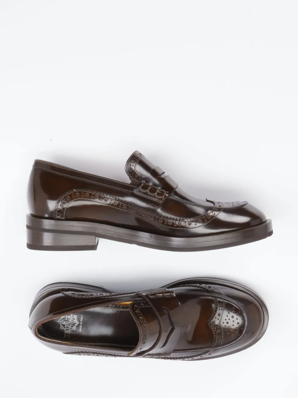 Truman's – Loafer aus Hochglanzleder Dunkelbraun