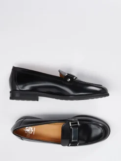 Truman's – Loafer aus Lammleder schwarz glänzend