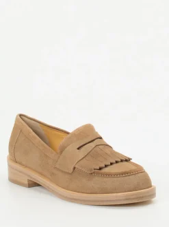 Truman's – Loafer aus Veloursleder sandbeige