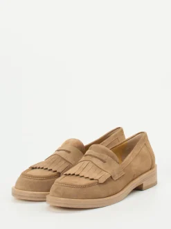 Truman's – Loafer aus Veloursleder sandbeige