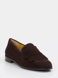 Truman's – Loafer aus Veloursleder Dunkelbraun