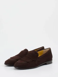 Truman's – Loafer aus Veloursleder Dunkelbraun