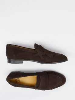 Truman's – Loafer aus Veloursleder Dunkelbraun