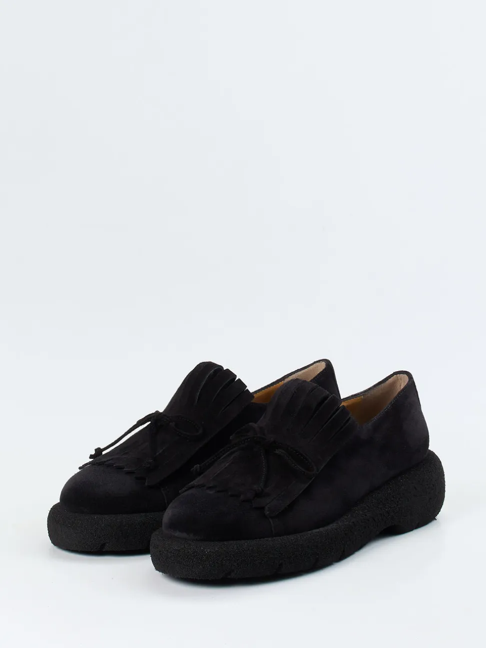 Truman's – Loafer aus Veloursleder in Schwarz