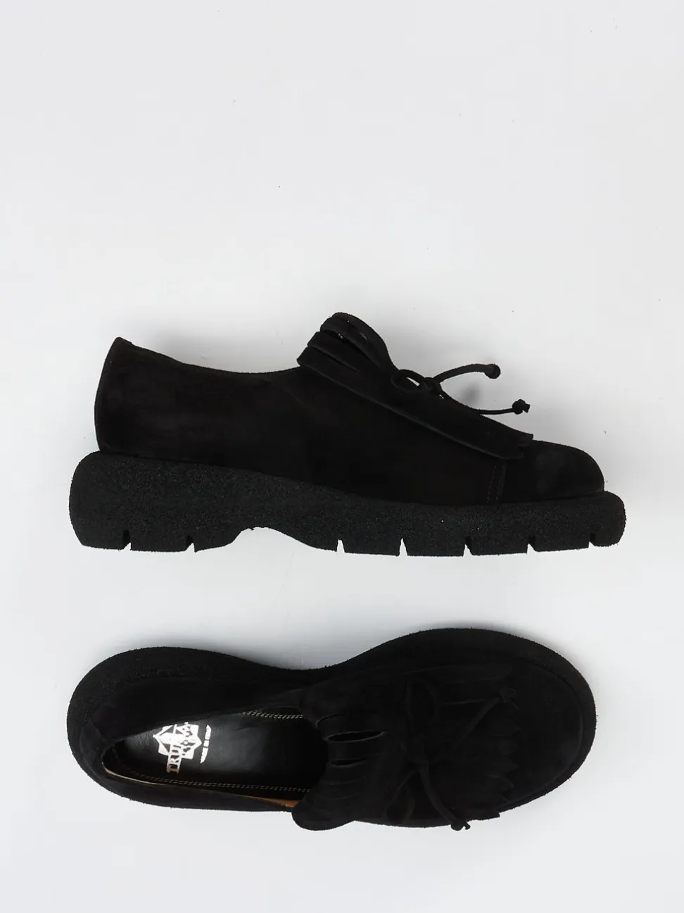 Truman's – Loafer aus Veloursleder in Schwarz