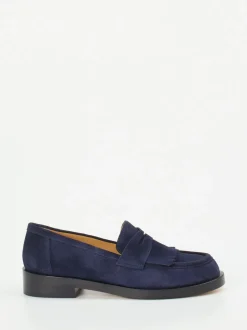 Truman's – Loafer aus Veloursleder Dunkelblau