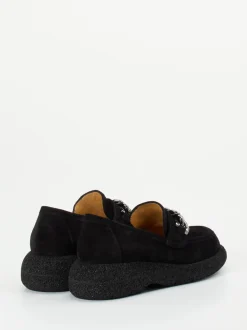 Truman's – Loafer aus Veloursleder Schwarz