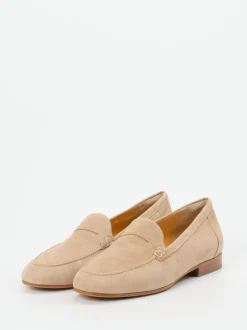 Truman's – Loafer aus Veloursleder in Beige