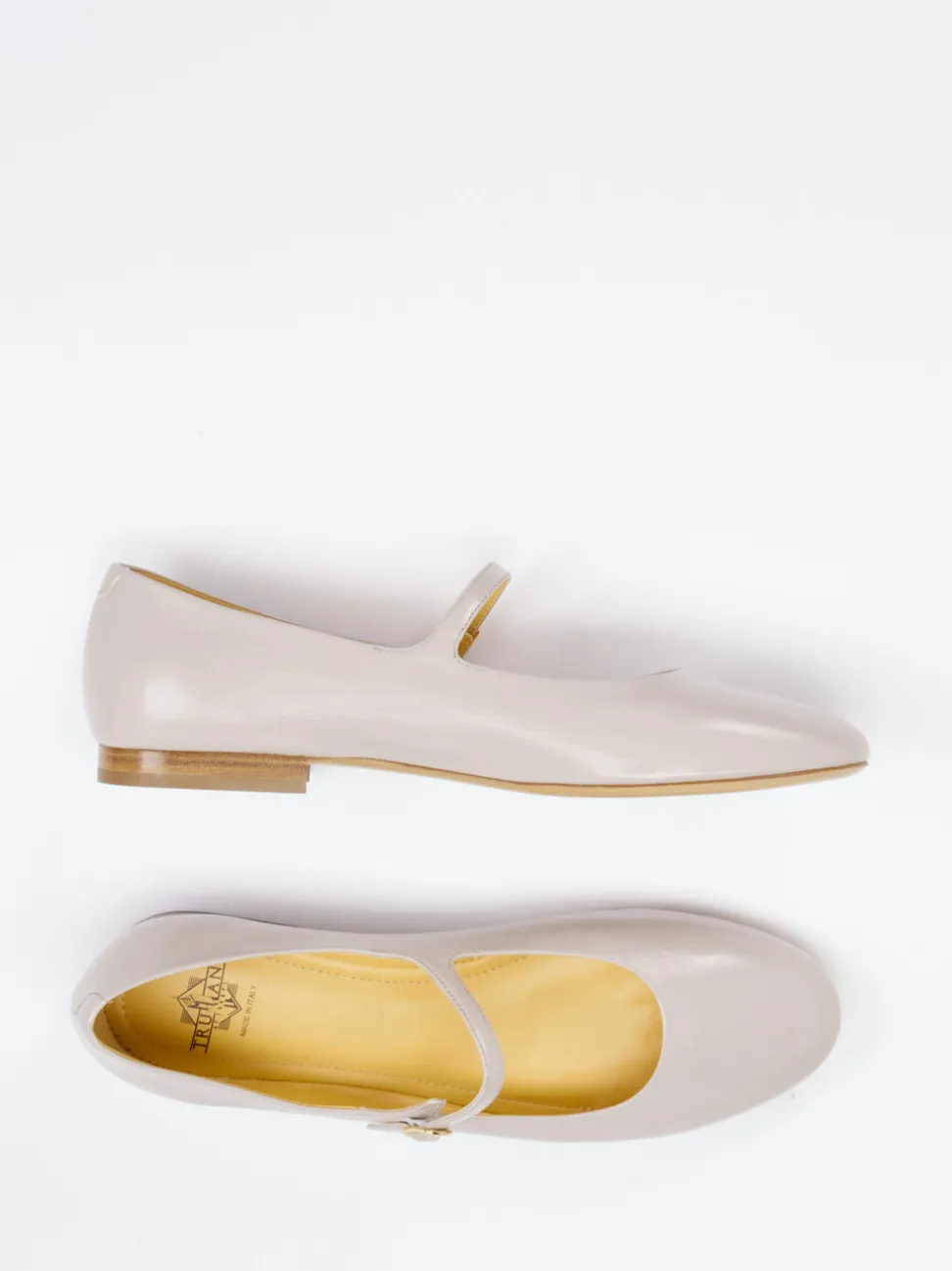 Truman's – Mary Jane Ballerinas aus Lackleder beige