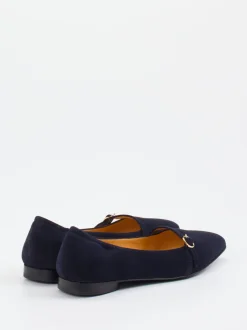 Truman's – Mary Jane Ballerinas aus Veloursleder Dunkelblau