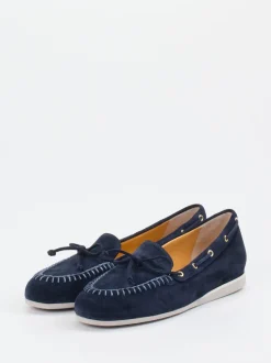Truman's – Mokassins aus Veloursleder Dunkelblau