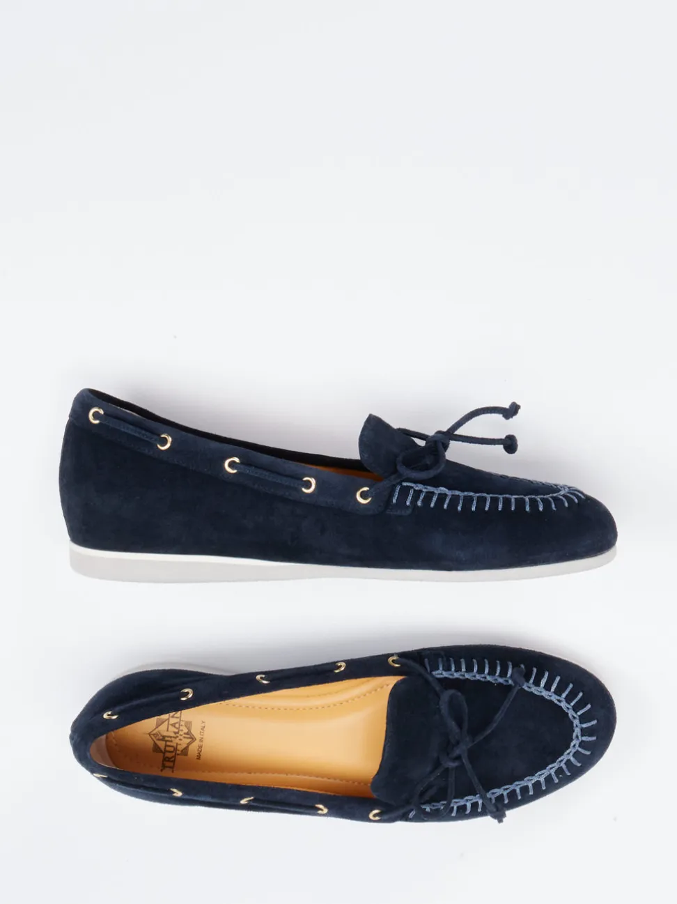 Truman's – Mokassins aus Veloursleder Dunkelblau