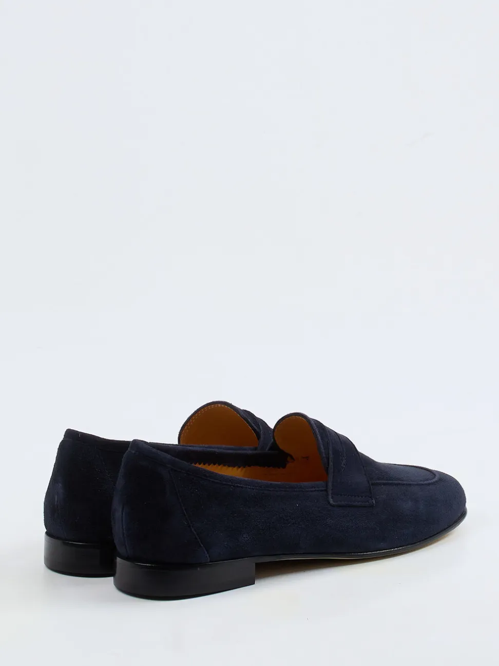 Truman's – Penny Loafer aus Veloursleder dunkelblau