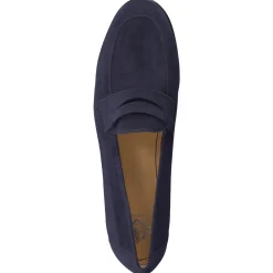 Truman's – Penny Loafer aus Veloursleder dunkelblau